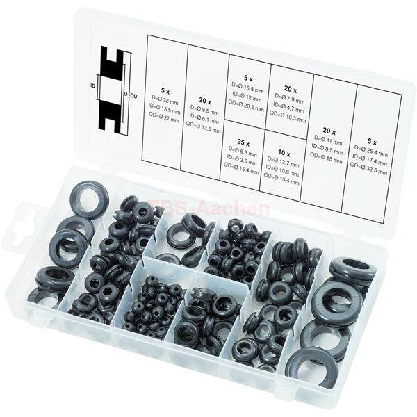 KS-Tools 970.0050 Sortiment Gummi-Durchgangstüllen 
