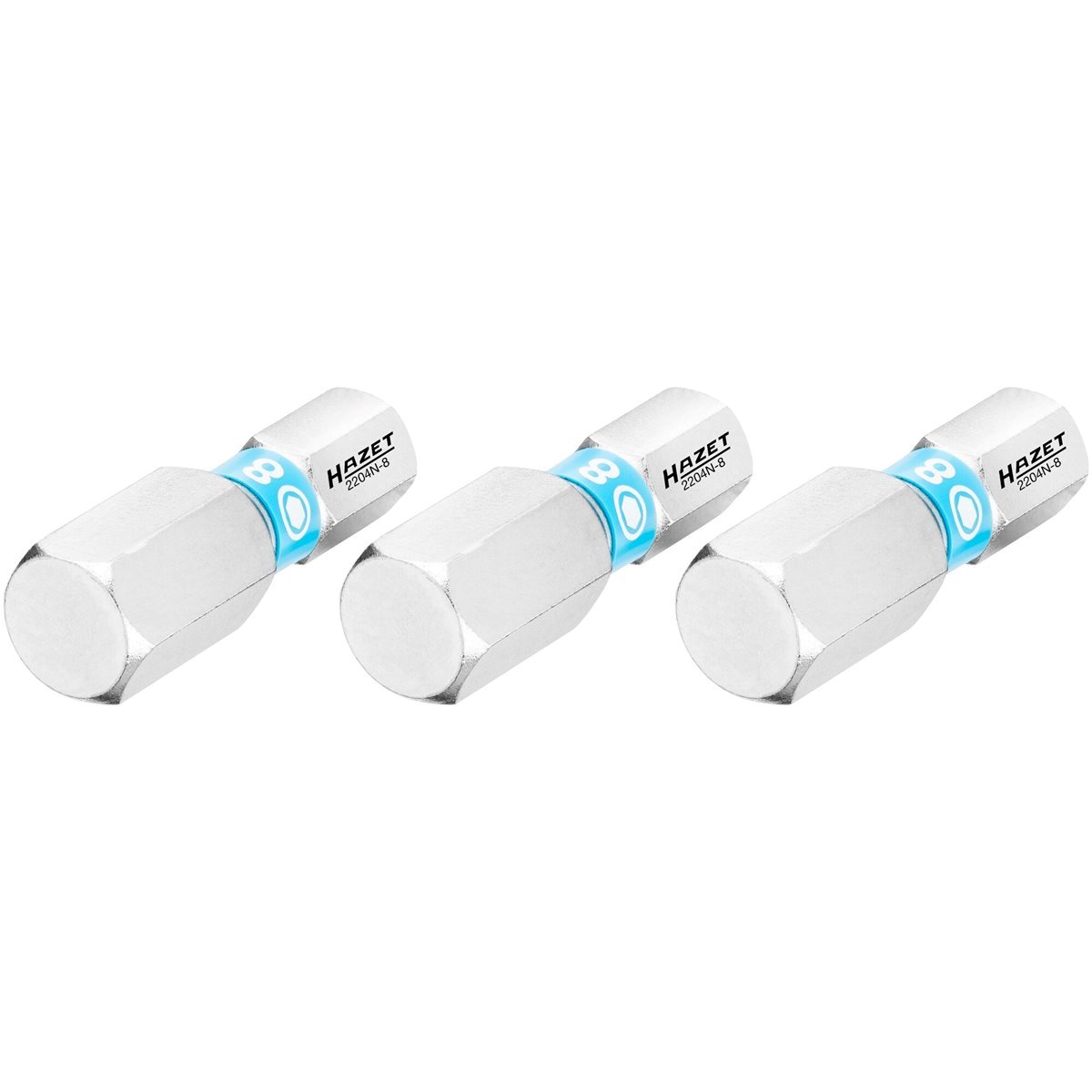 Hazet 2204N-8/3 Bit set inside hex profile 8 mm 