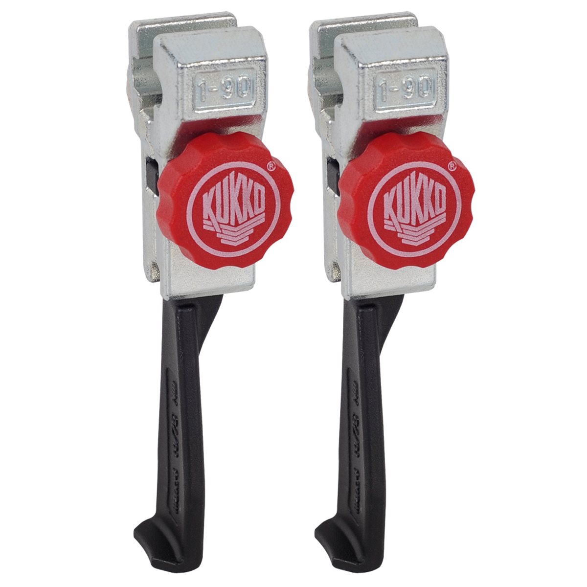 Kukko 1-95-P 2 extrem schmale schnellv. Abzughaken 100 mm für enge Zwischenräume, Haken in Trapezfor