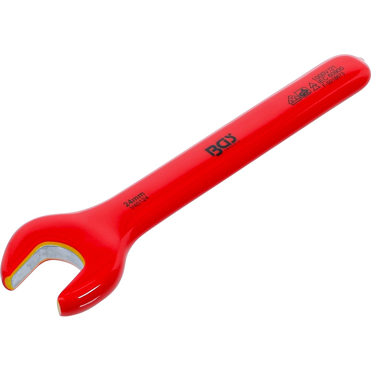 BGS 71074 VDE-Einmaulschlüssel, SW 24 mm 