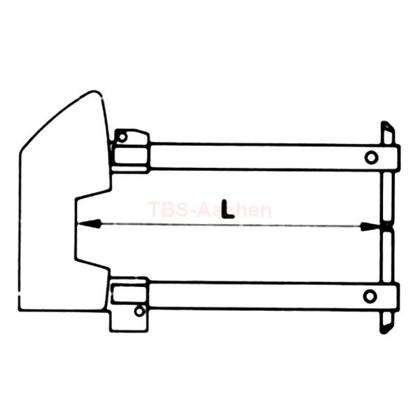 Armpaar 7501 gerade 125 mm m. Elektrode 10 mm