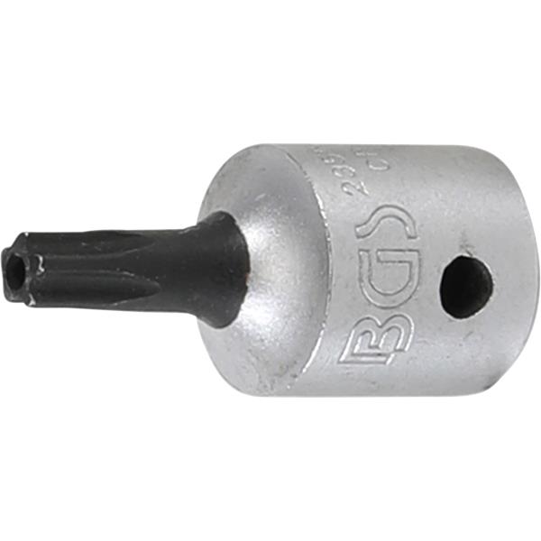 BGS 2355-TS20 Bit-Einsatz, Antrieb Innenvierkant 6 ,3 mm (1/4"), TS-Profil (für Torx Plus) mit Bohrun