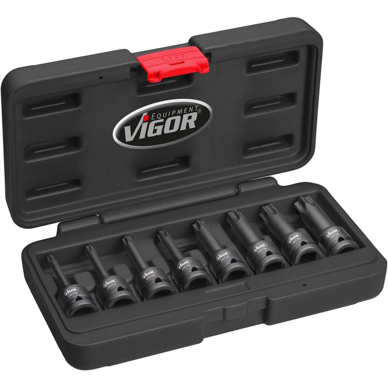 Vigor V7017 1/2" Torx-Schlagschraubendreher-Satz