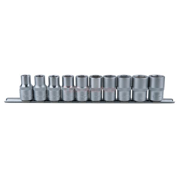 KS-Tools 917.0635 1/2" CLASSIC 6kant-Stecknuss-Set 10-tlg. 10-19mm