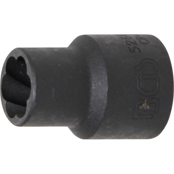 BGS 5266-12 Spezial-Steckschlüssel-Einsatz / Schra ubenausdreher| Antrieb Innenvierkant 12,5 mm (1/2