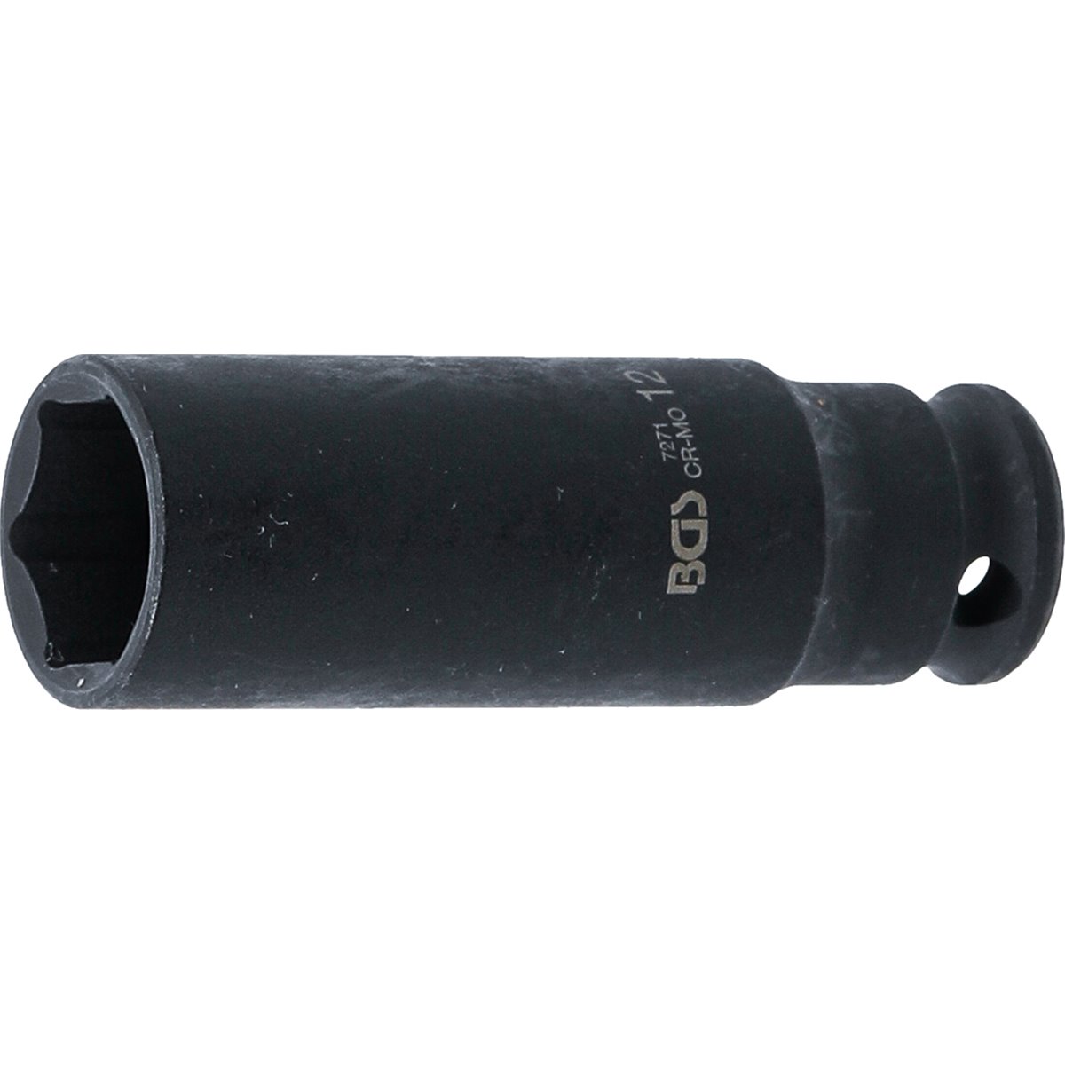 BGS 7271 Kraft-Steckschlüssel-Einsatz 6-kant 12 mm Antrieb Innenvierkant 6,3 mm (1/4"), SW 12 mm