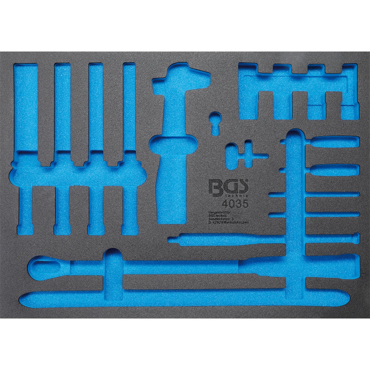 BGS 4035-1 Werkstattwageneinlage 3/3, leer, für Ar t. 4035