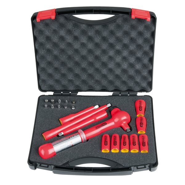KS-Tools 117.1876 1/4" Isolierter Steckschlüssel atz, 21-tlg.