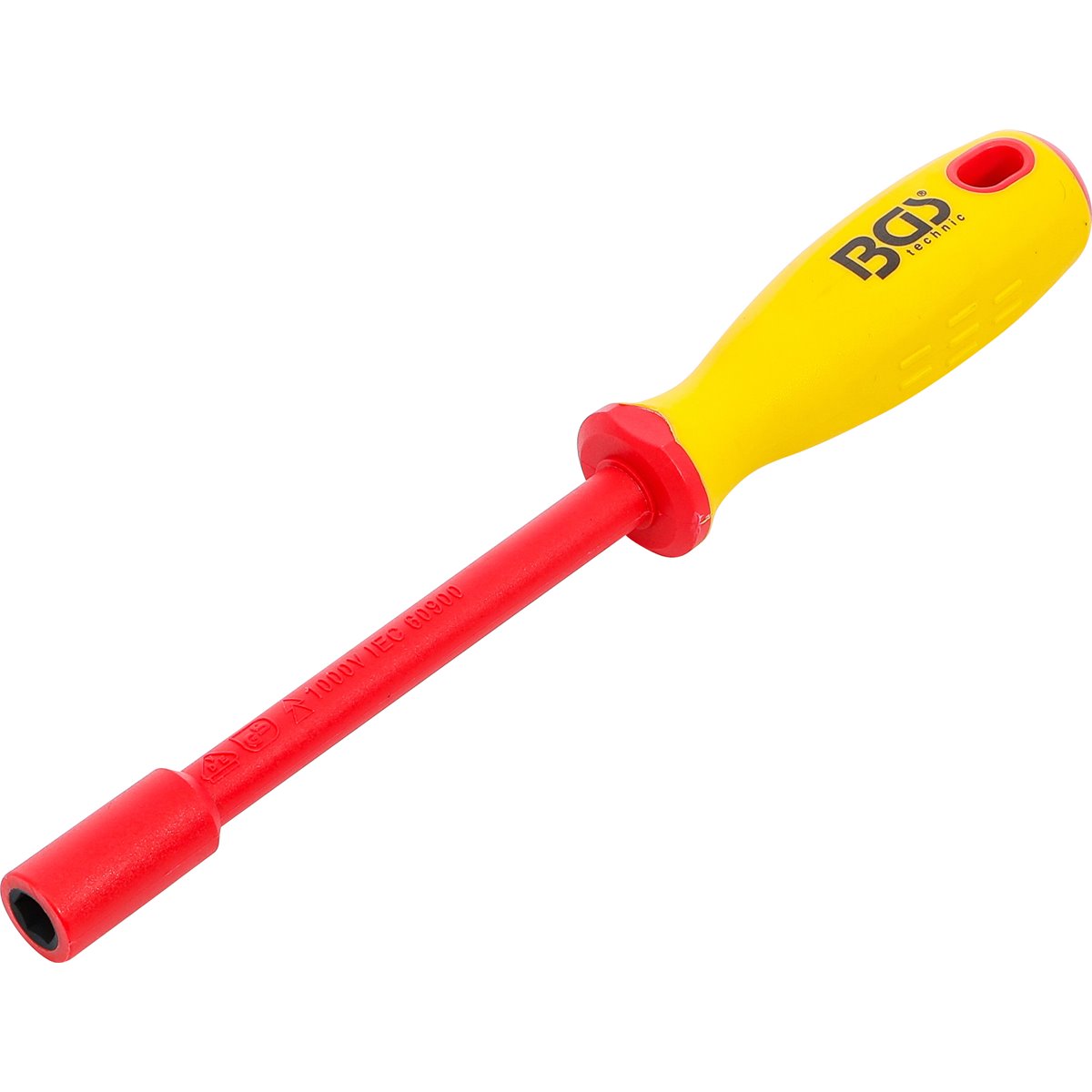 BGS 71088 VDE-Steckschlüssel-Schraubendreher, Sech skant, SW 8 mm, Klingenlänge 125 mm