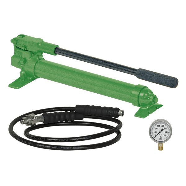 Kukko YHP-325 Hydraulik Handpumpe, Kompl. Mit Mano meter Und Schlauch