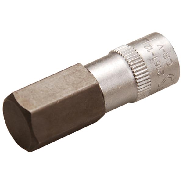 BGS 2161-12 Bit-Einsatz, Antrieb Innenvierkant 6,3 mm (1/4"), Innensechskant 12 mm