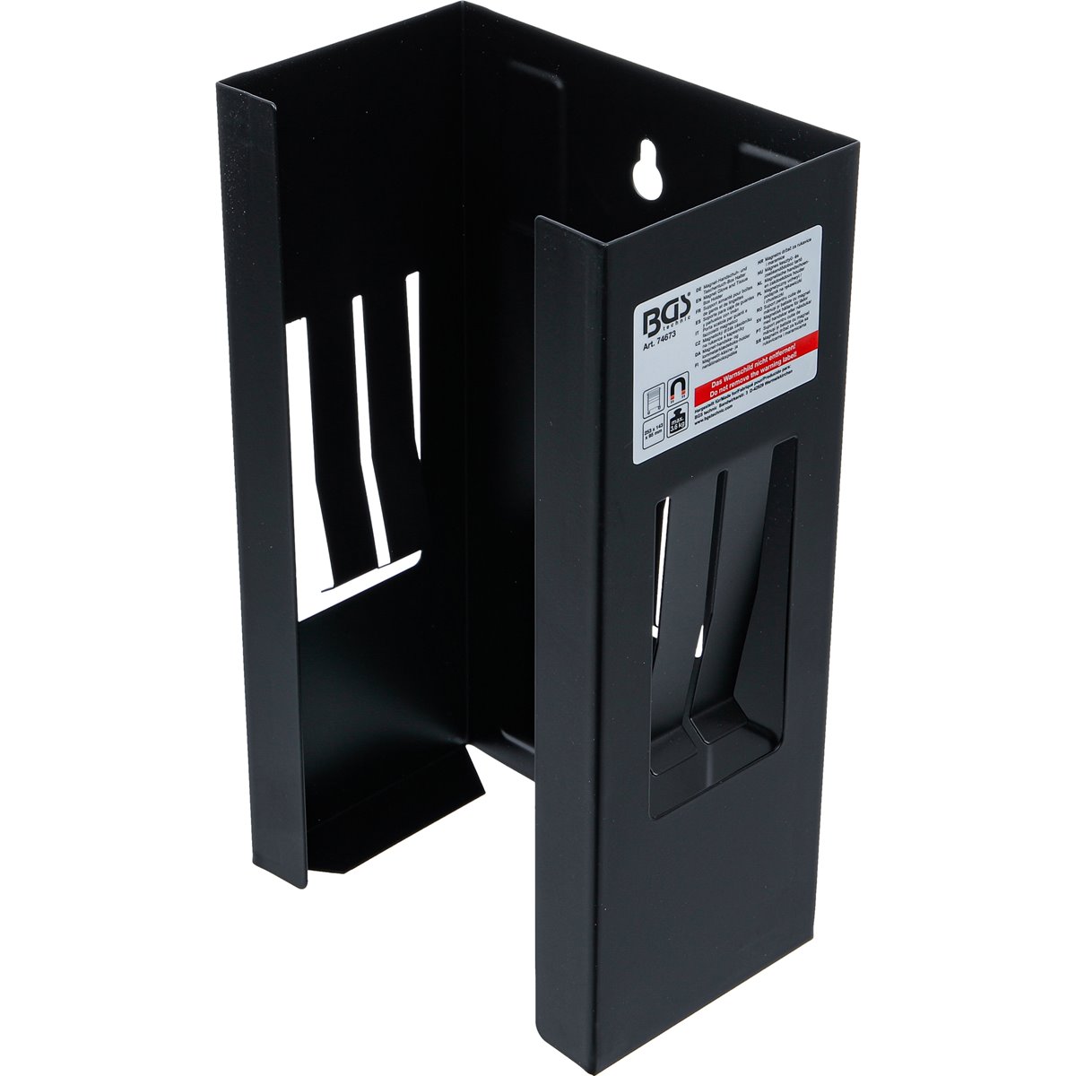 BGS 74673 Magnet-Handschuh- und Taschentuch-Box Ha lter, 253 x 143 x 95 mm