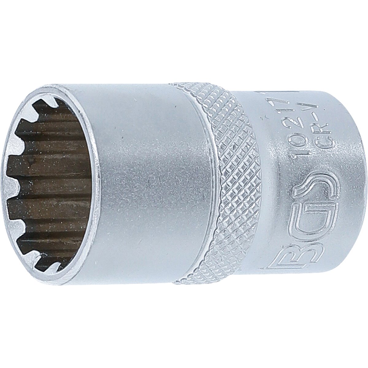 BGS 10217 Steckschlüssel-Einsatz Gear Lock, Antrie b Innenvierkant 12,5 mm (1/2"), SW 17 mm