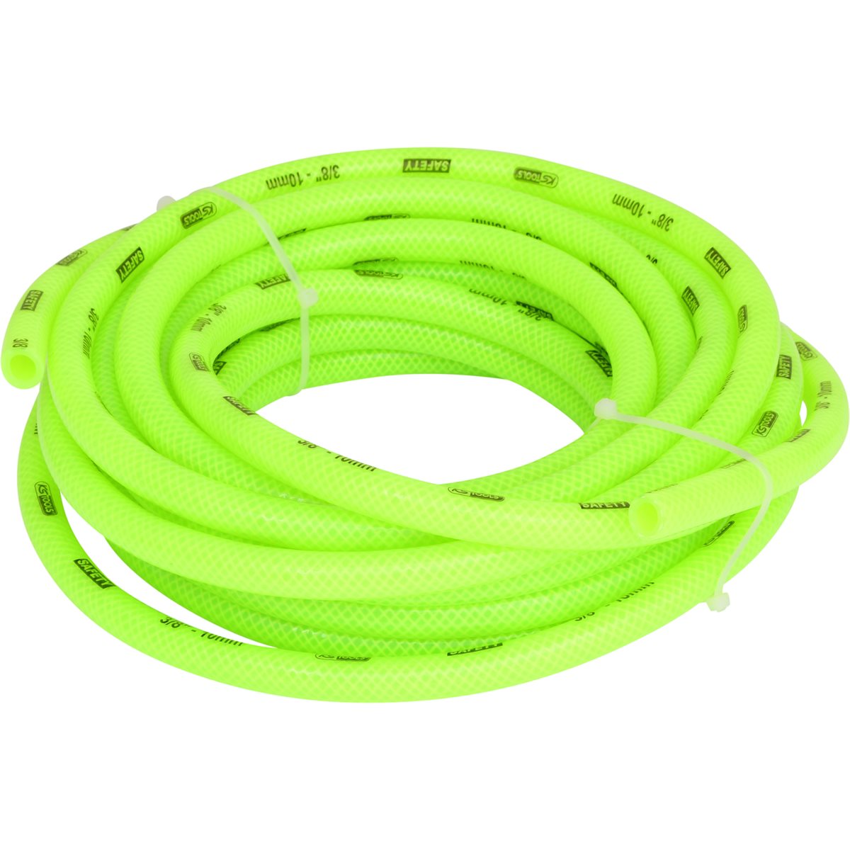 KS-Tools 515.3420 Compressed air hose 10m, 10mm with signal fluorecent colour
