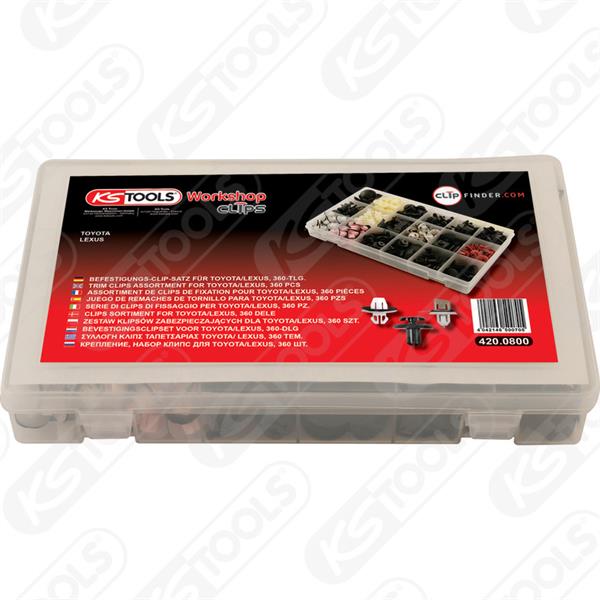 KS-Tools 420.0800 Clip Satz f. Toyota/Lexus, 360 S 