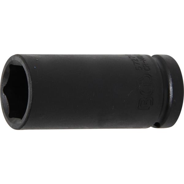 BGS 5727 Kraft-Steckschlüssel-Einsatz Sechskant, t ief, Antrieb Innenvierkant 20 mm (3/4"), SW 27 mm