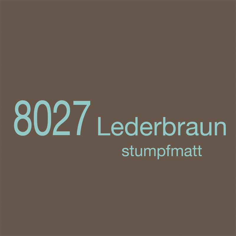 8027 Lederbraun stumpfmatt