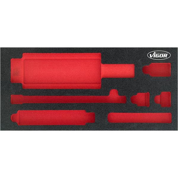 Vigor V5058-L 1/3+ leere Weichschaumeinlage 22t Hy draulikzylinder