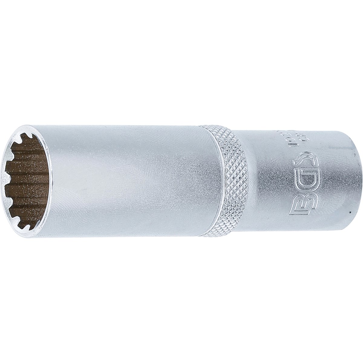 BGS 10257 Steckschlüssel-Einsatz Gear Lock, tief, Antrieb Innenvierkant 12,5 mm (1/2"), SW 17 mm