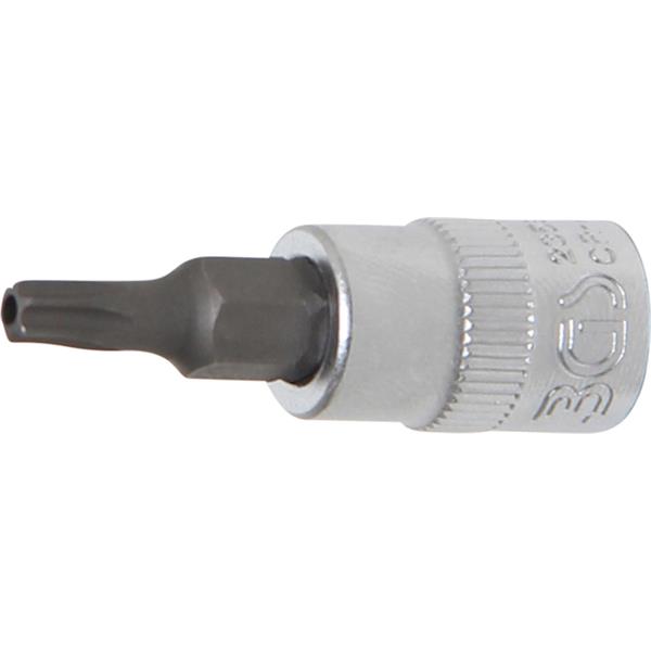 BGS 2359 Bit-Einsatz, Antrieb Innenvierkant 6,3 mm (1/4"), T-Profil (für Torx) mit Bohrung T20