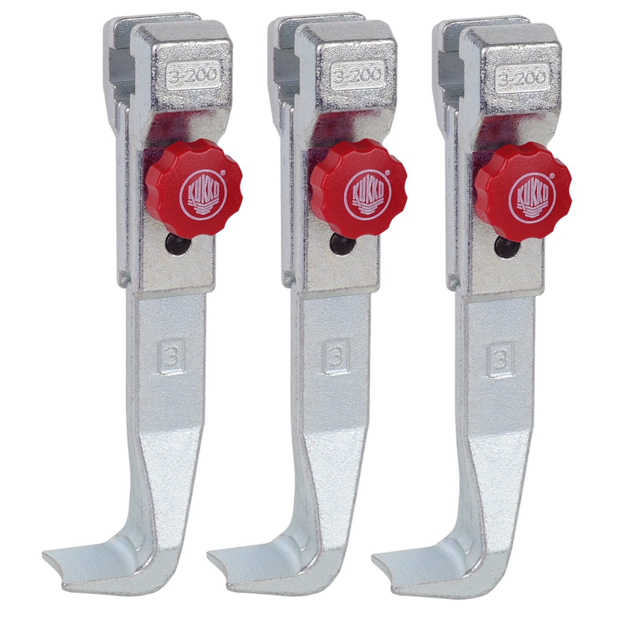 Kukko 3-202-S Set Pull. Arm W. Knob -200Mm- For 20 +/30+, Sizes -3 And -30