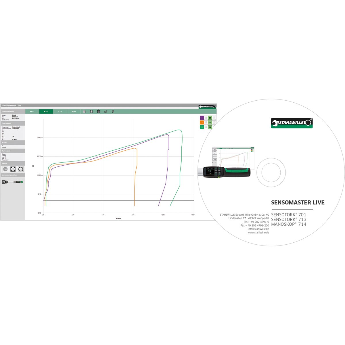 Stahlwille 7732-2 Software SENSOMASTER Live