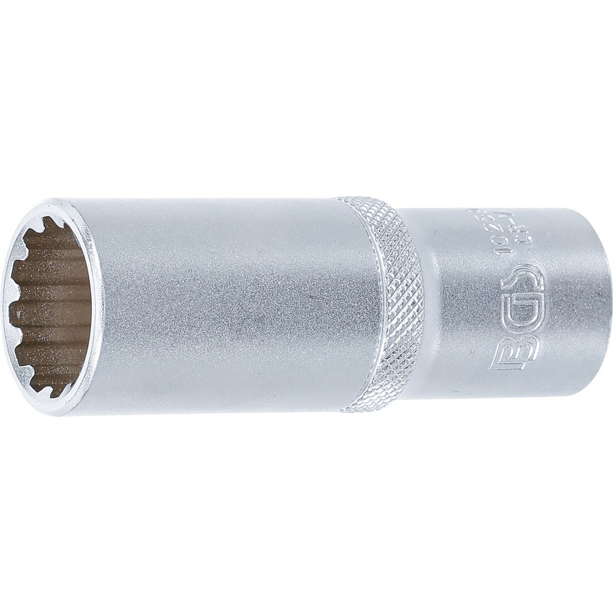 BGS 10259 Steckschlüssel-Einsatz Gear Lock, tief, Antrieb Innenvierkant 12,5 mm (1/2"), SW 19 mm