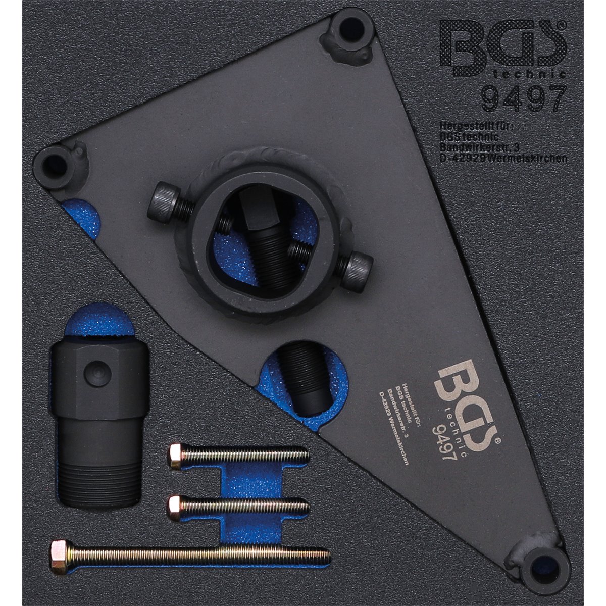 BGS 9497 Werkstattwageneinlage 1/6: Hochdruckpumpe n-Kettenrad-Abzieher, für Common-Rail, Hyundai, Ki