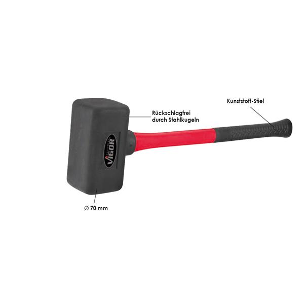 Vigor V2235 Gummihammer 2,5 kg