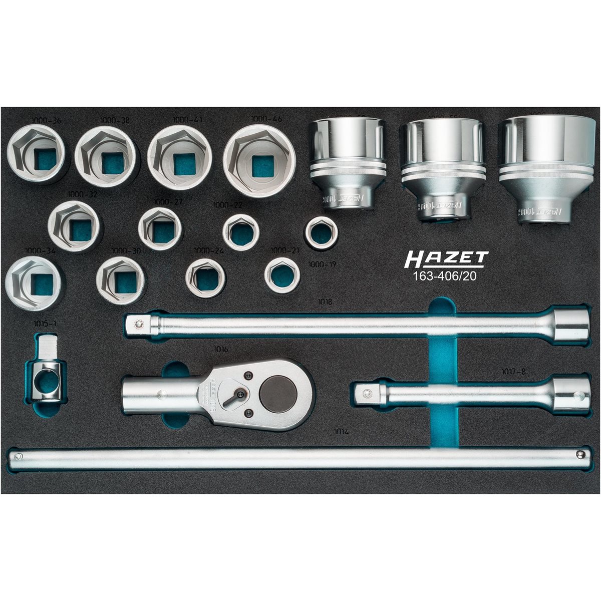 Hazet 163-406/20 Steckschlüssel-Satz 3/3 3/4" 20tl 