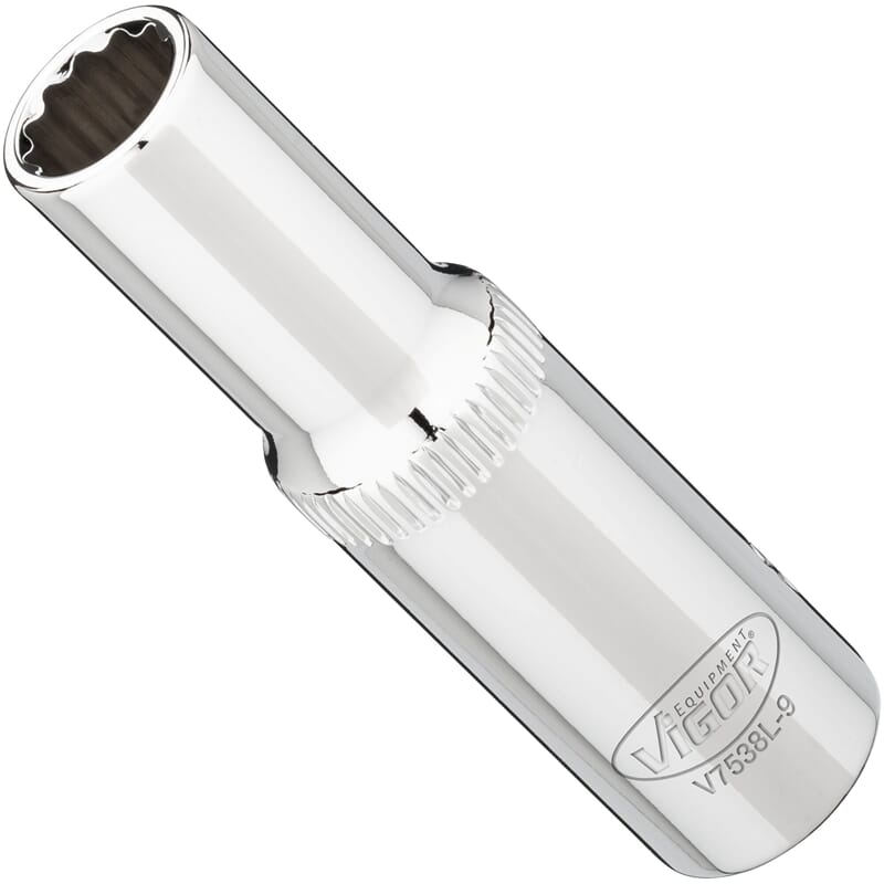 Vigor V7538L-9 3/8" Steckschlüsseleinsatz Lang Sw9