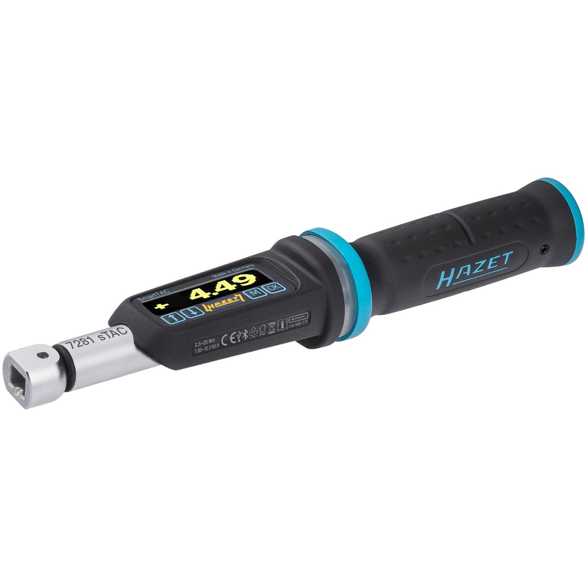 Hazet 7280-5STAC Electronic torque wrench 9x12 mm 