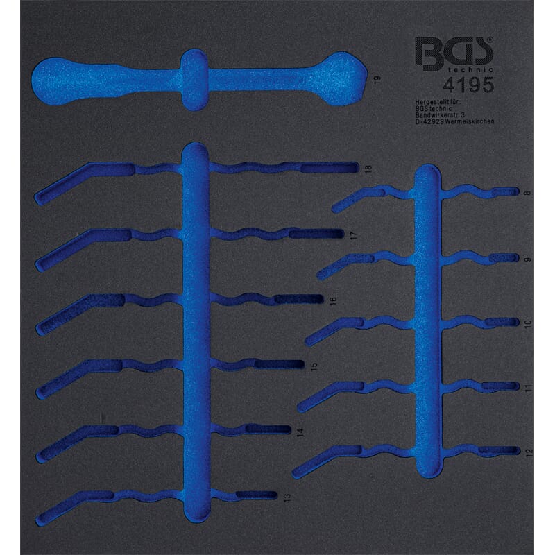 BGS 4195-1 Werkstattwageneinlage 2/3 leer für 4195 Art. 4195