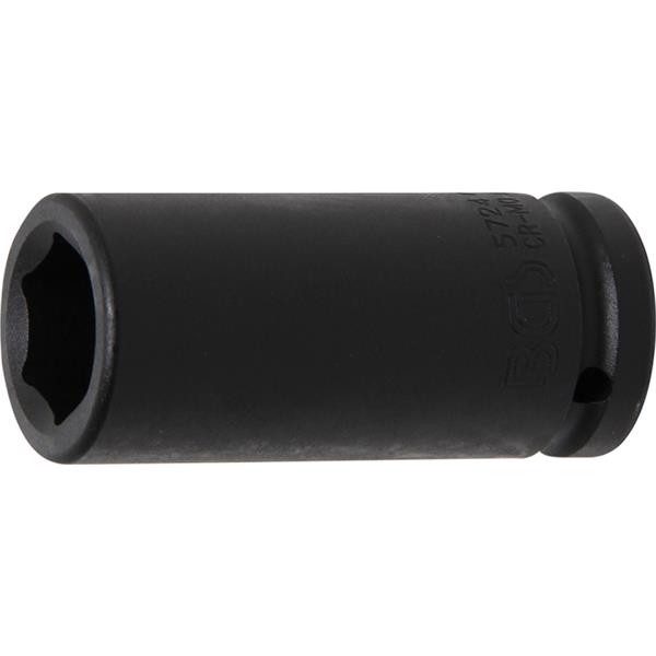 BGS 5724 Kraft-Steckschlüssel-Einsatz Sechskant, t ief, Antrieb Innenvierkant 20 mm (3/4"), SW 24 mm