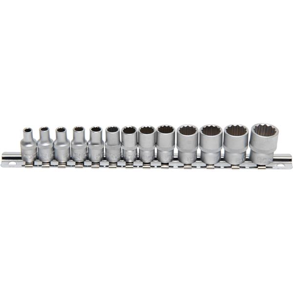 BGS 2269 Socket Set, 12-point, 6.3 mm (1/4") Drive , 4 - 14 mm, 13 pcs.