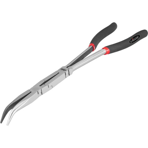 Vigor V2782 Flachrundzange mit Doppelgelenk, 45°