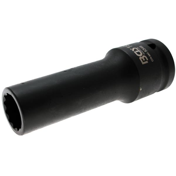BGS 5346 Kraft-Steckschlüssel-Einsatz Zwölfkant, t ief, Antrieb Innenvierkant 20 mm (3/4"), SW 19 mm