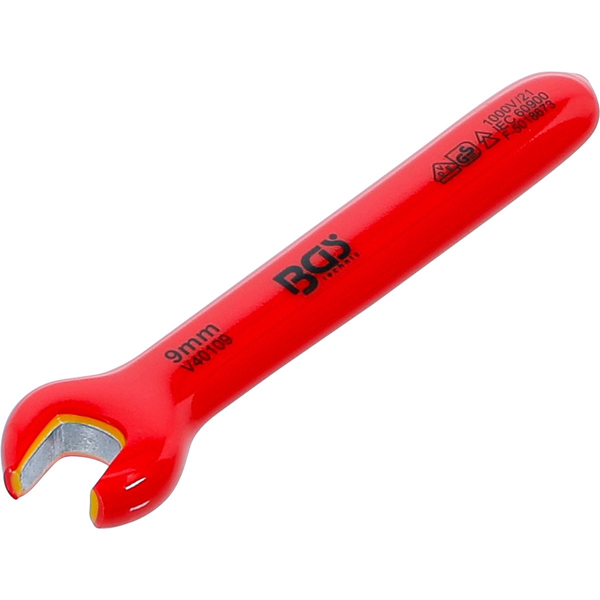 BGS 71059 VDE-Einmaulschlüssel, SW 9 mm 