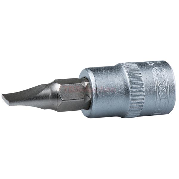 KS-Tools 911.1419 1/4" Bit-Stecknuss Schlitz,5mm 