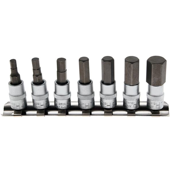 BGS 2161 Bit-Einsatz-Satz, Antrieb Innenvierkant 6 ,3 mm (1/4"), Innensechskant 4 - 12 mm
