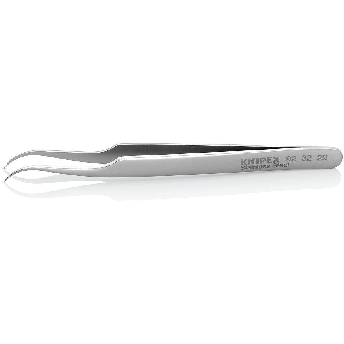 Knipex 92 32 29 Präzisionspinzette, spitz, gebog. 