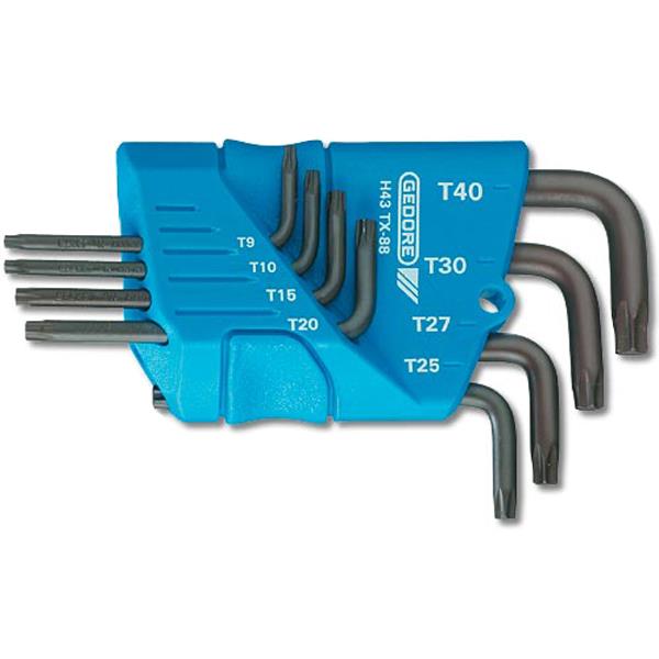 Gedore H 43 TX-09 Winkelschraubendreher-Satz lter 9-tlg TORX T7-T40