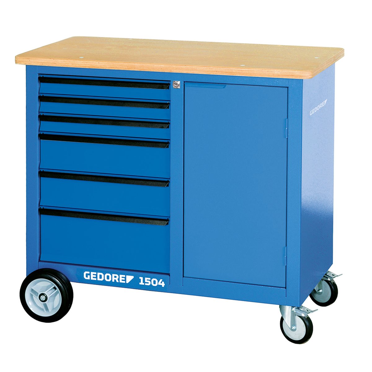 Gedore 1504 0321 Rollwerkbank mit 6 Schubfächern