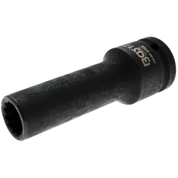 BGS 5345 Kraft-Steckschlüssel-Einsatz Zwölfkant, t ief, Antrieb Innenvierkant 20 mm (3/4"), SW 17 mm