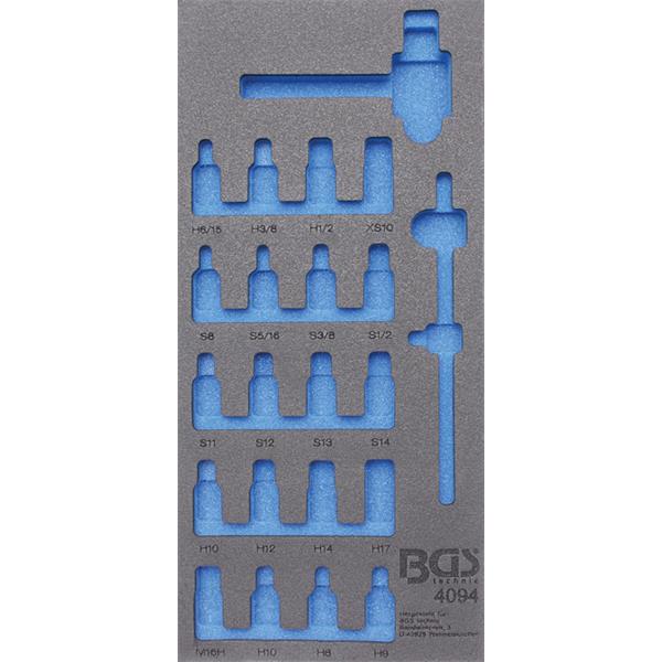 BGS 4094-1 Werkstattwageneinlage 1/3, leer, für Ar t. 4094
