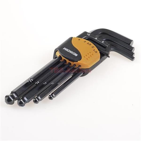 Proxxon 23946 Allen key set (1.5 - 10 mm), 9-piece 