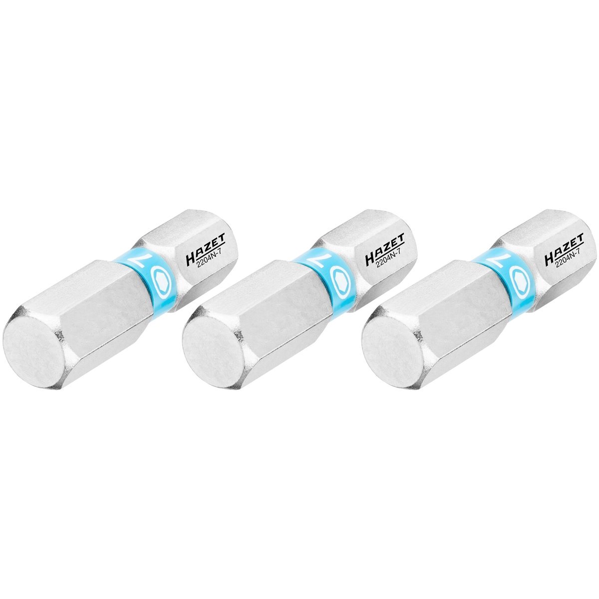 Hazet 2204N-7/3 Bit set inside hex profile 7 mm 