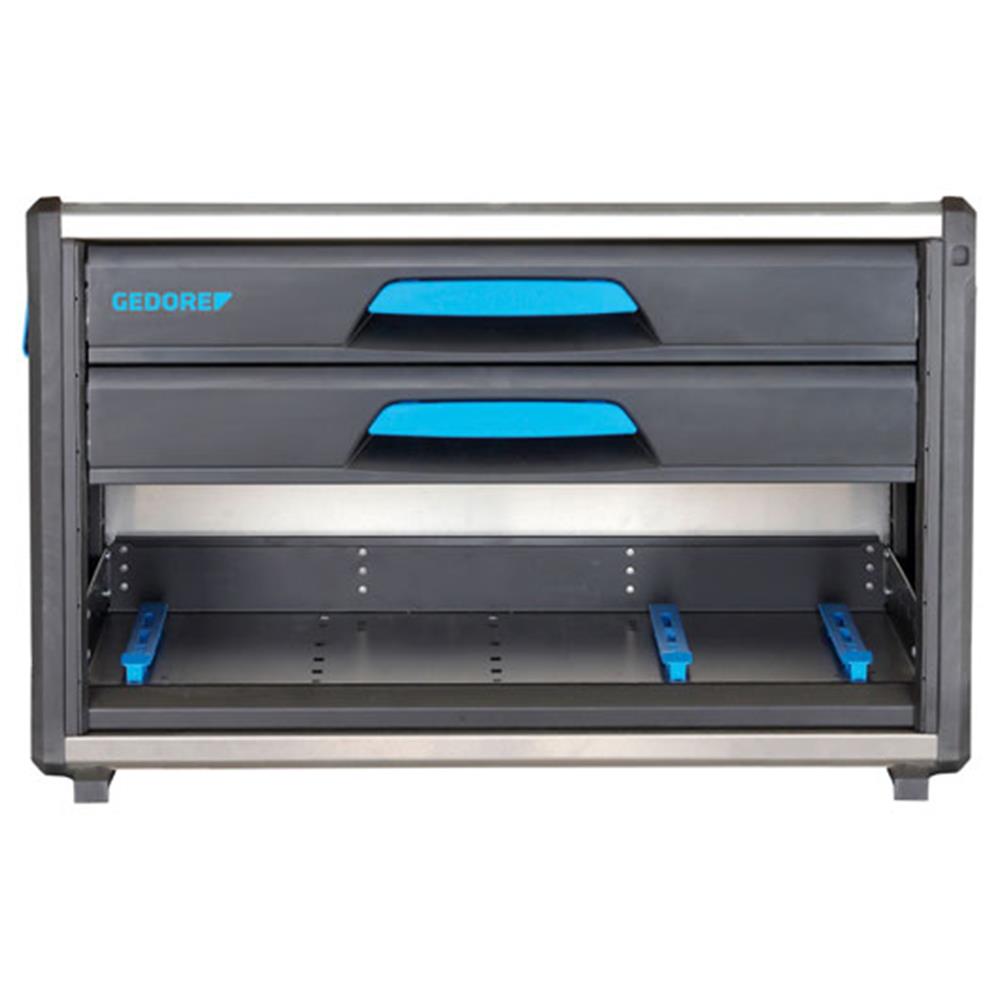 Gedore 1110 WM 321 Werkzeug-Box-Modul WorkMo B3, 2 Schubladen H6, Fach für L-BOXX + S-BOXX