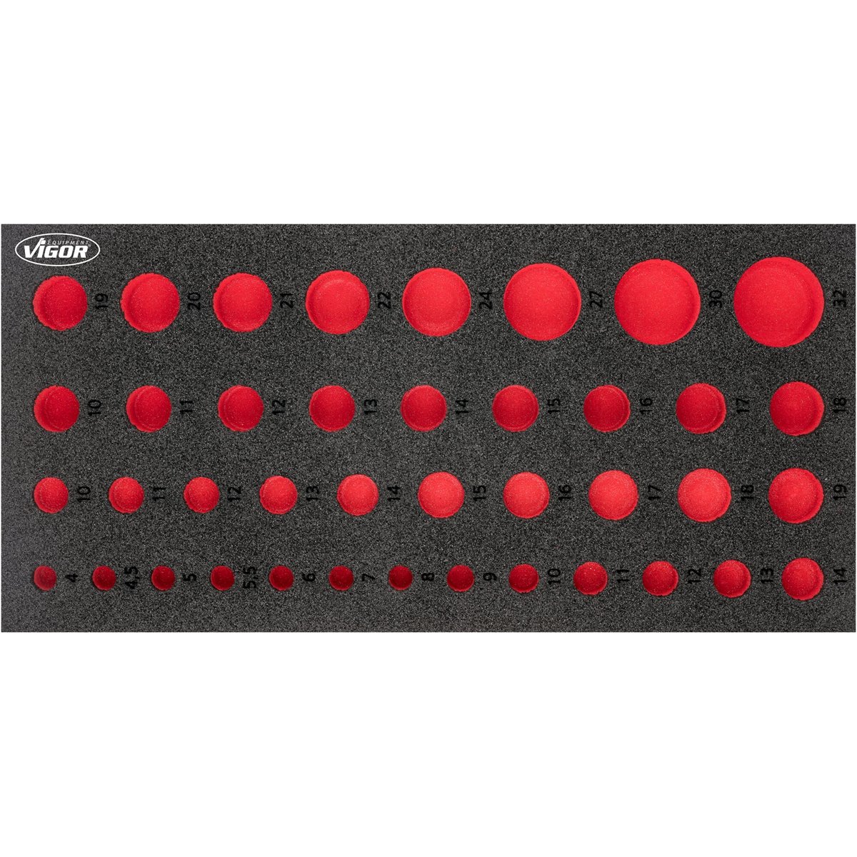 Vigor V7520-L Weichschaumeinlage, leer