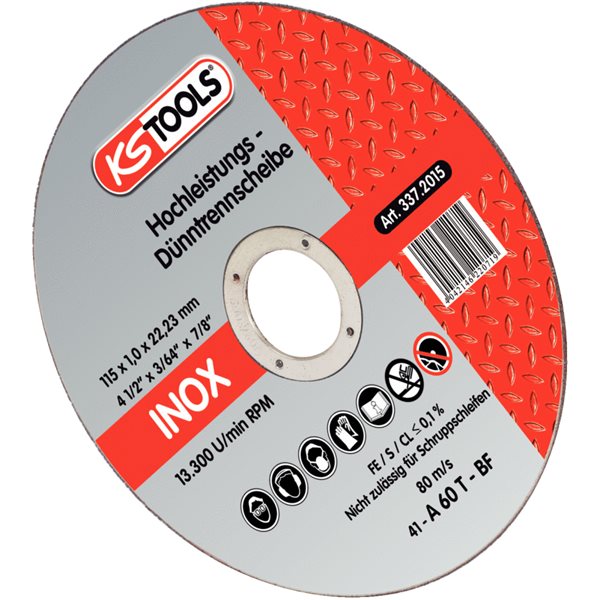KS-Tools 337.2015 High performances thin cutting d isk, Ø 115mm, 1mm
